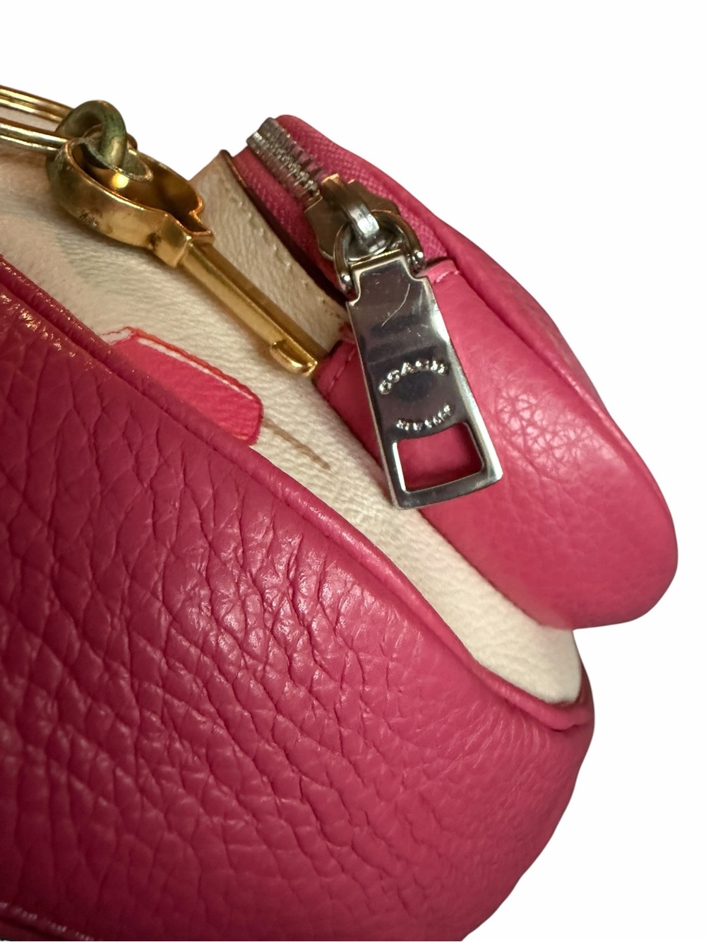 🌟Coach 💓Pink and Cream Authentic Leather Popsicle “Chalk Multi” MINT Belt Bag - Picture 5 of 16